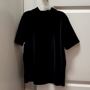 Madewell velvet mock neck shirt